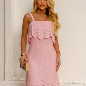 Vestido  Modelo com Trama Sereia