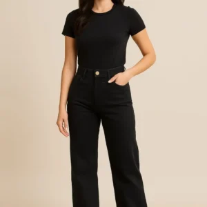 Calça Wide Leg Jeans Feminina